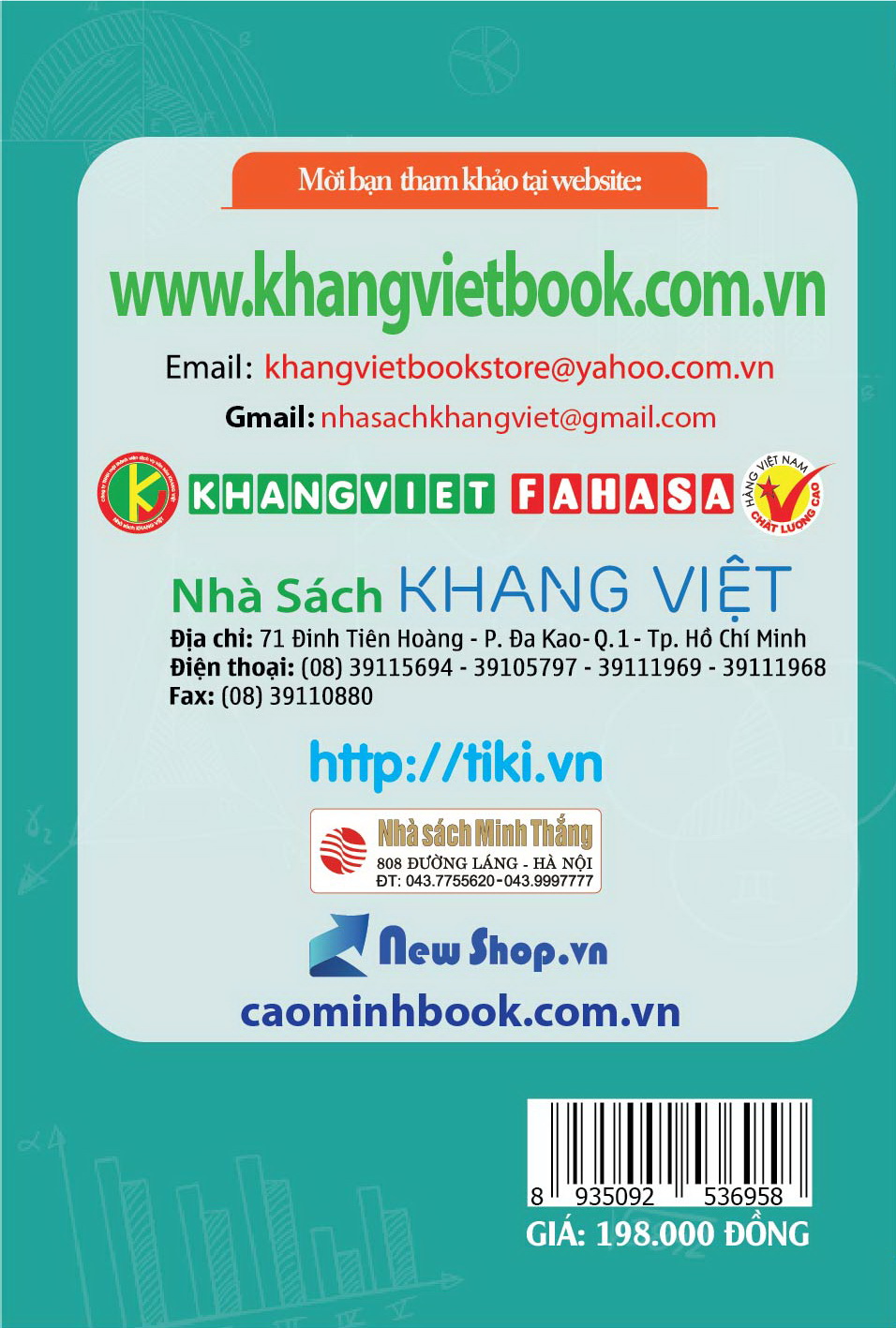 Bìa sau Chinh Phục Đề Thi THPT Quốc Gia Toán Học Qua Bộ Đề Thi Thử 4 Trong 1